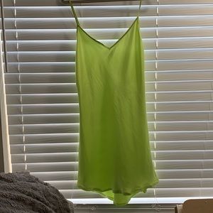 Green Slip Dress
